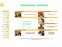 Tablet Screenshot of physiotherapie-krueger.de